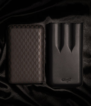 Davidoff Cigar Case Curing (XL-3 / Black Leather)
