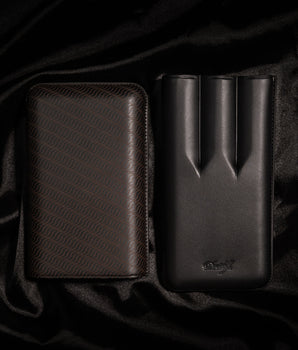 Davidoff Cigar Case Enjoyment (XL-3 / Black Leather)